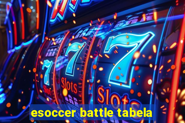 esoccer battle tabela